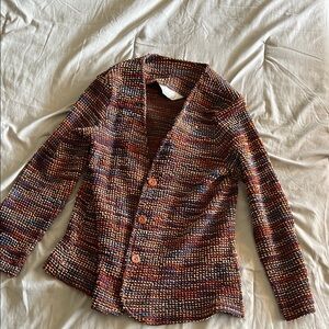 Colorful Knit Women's Cardigan